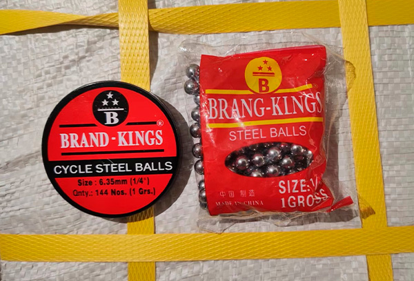 Iron box packing steel balls